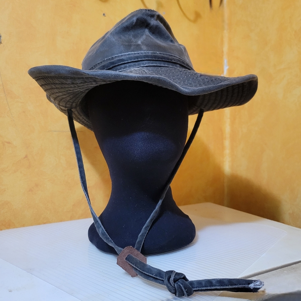 Dorfman DPC Waxed Hat Outback Indiana Jones Large Weathered
